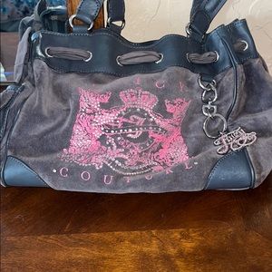faux suede Juicy Couture purse and matching wallet